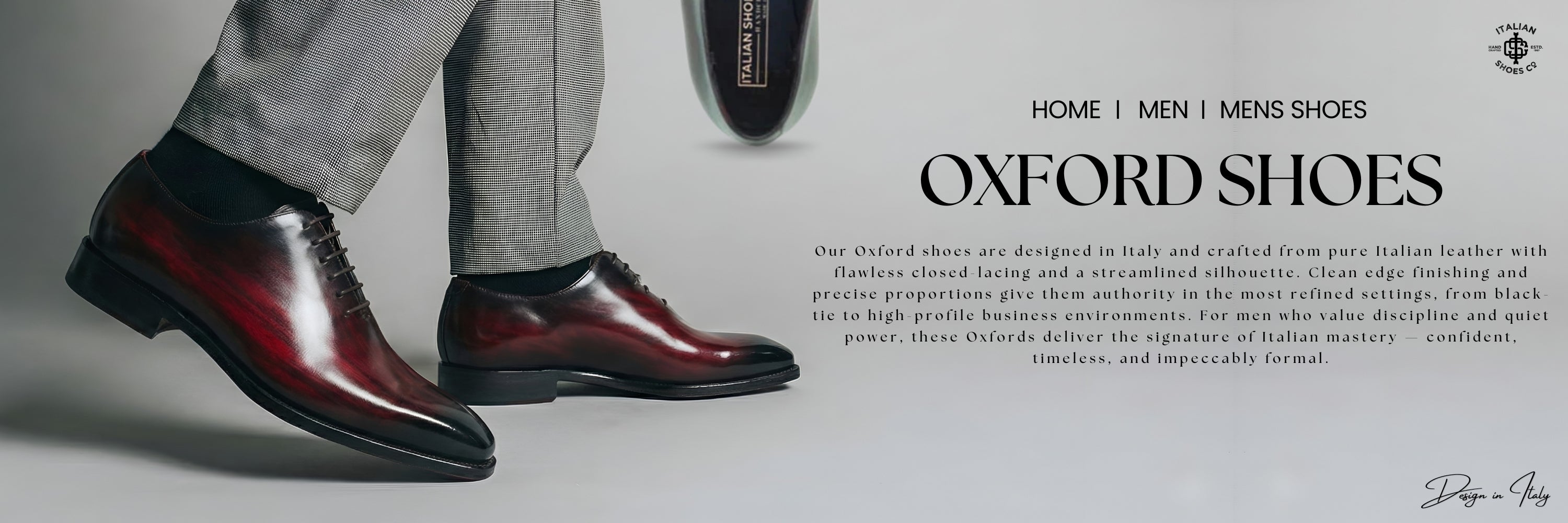 Leather Oxford Shoes for men