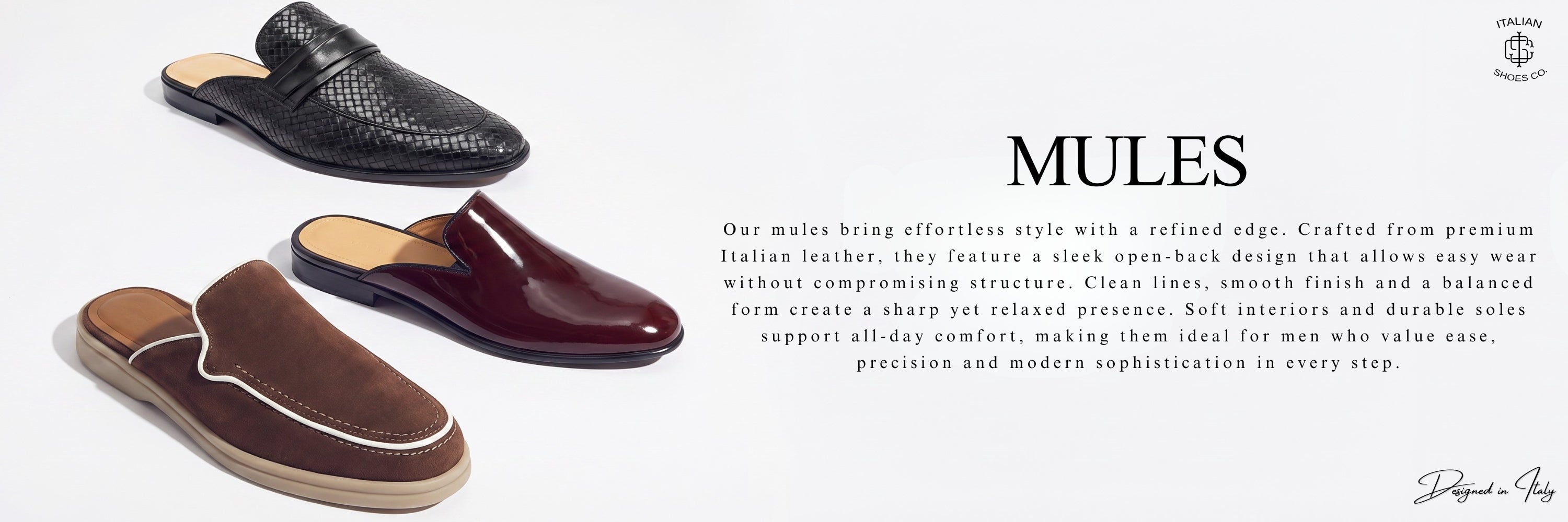 Luxury Mules for Men | Premium Leather Designer Mules 