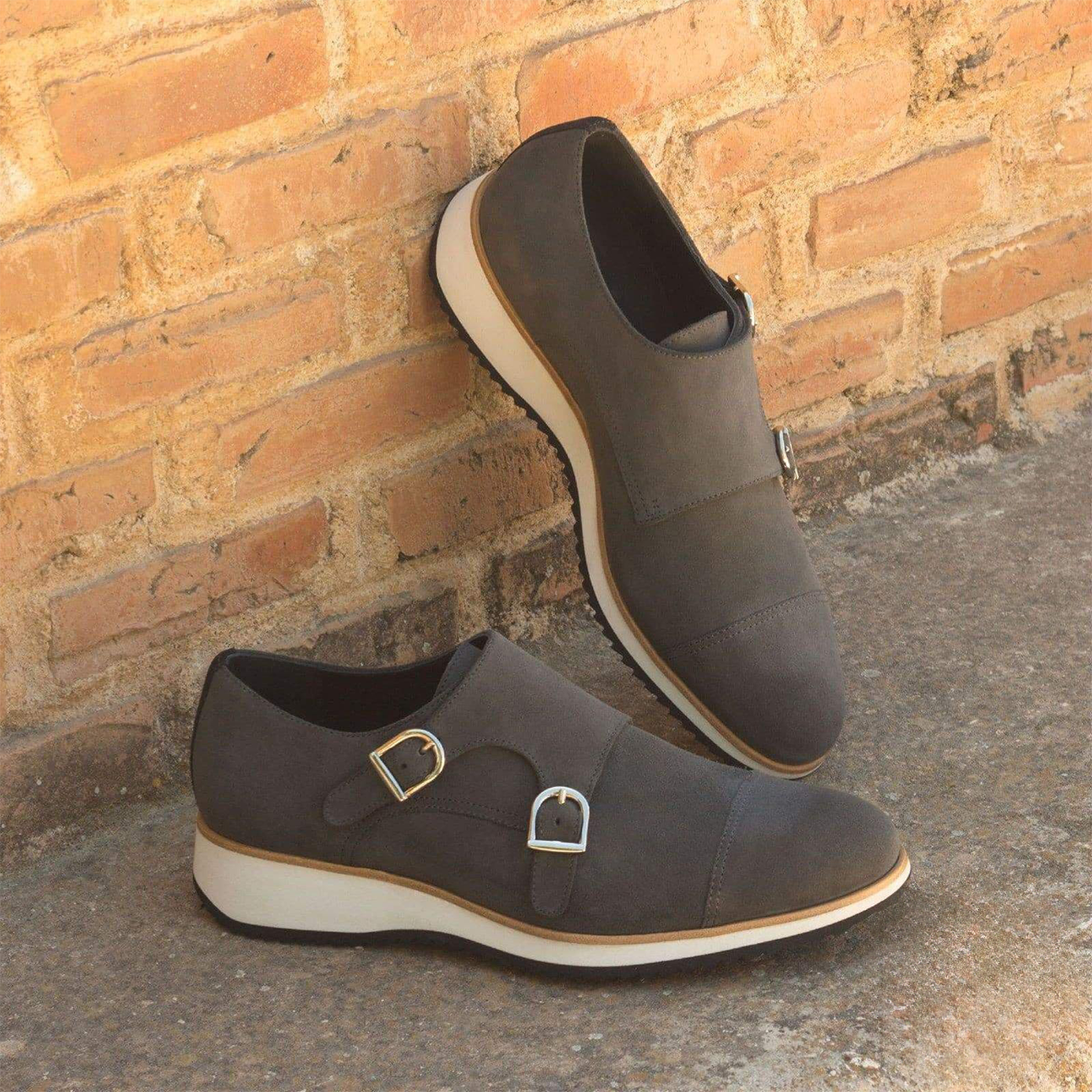 Stately Straps Double Monk Shoe