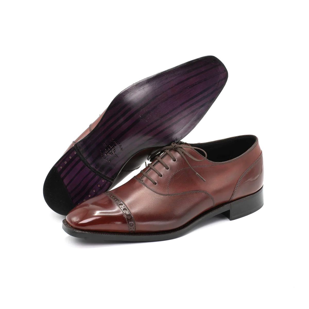 Matilda Two Tones Leather Lace Up Oxford Shoes