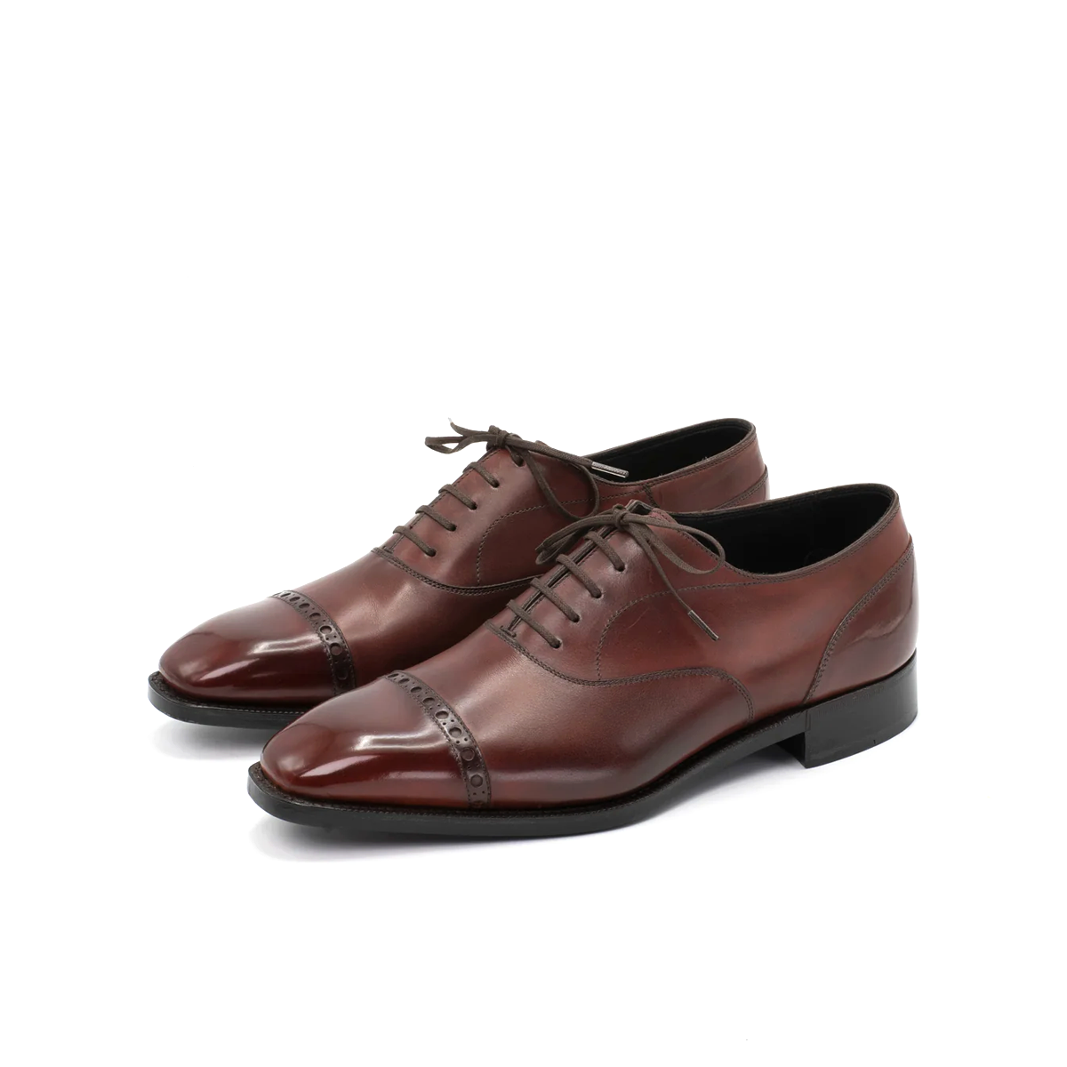 Matilda Two Tones Leather Lace Up Oxford Shoes