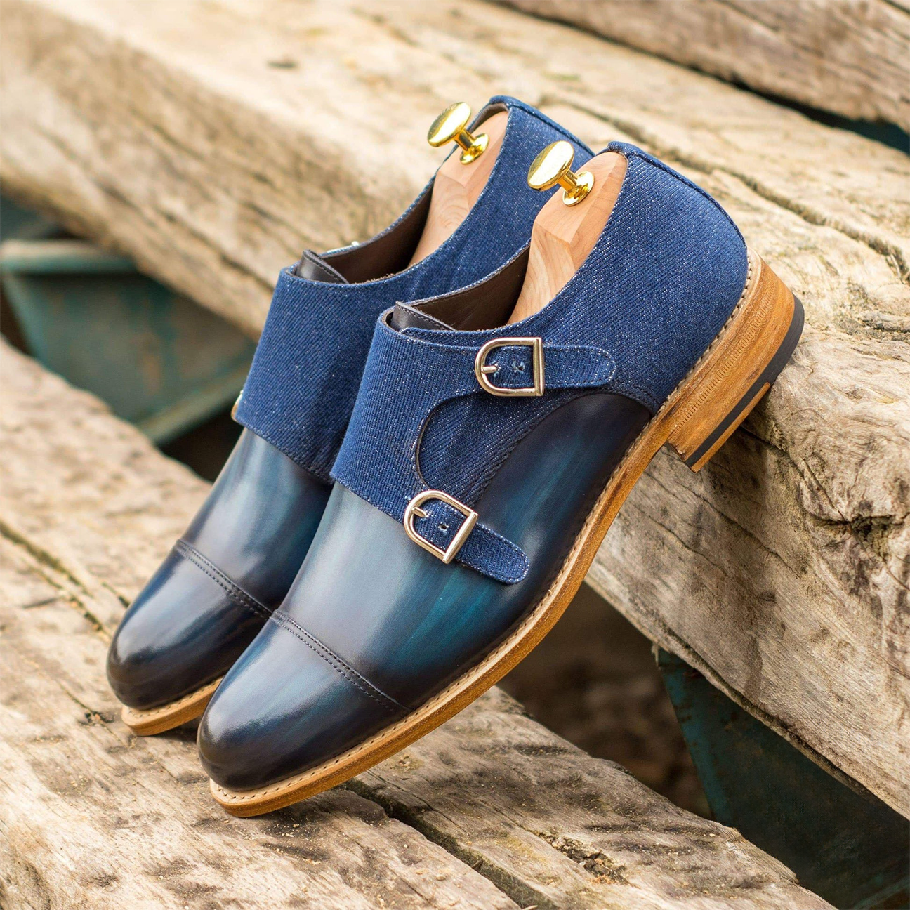 Midnight Mavericks Double Monk Shoe