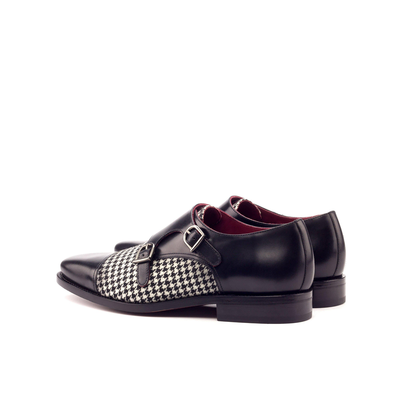 Pinnacle Pairs Double Monk Shoe Black