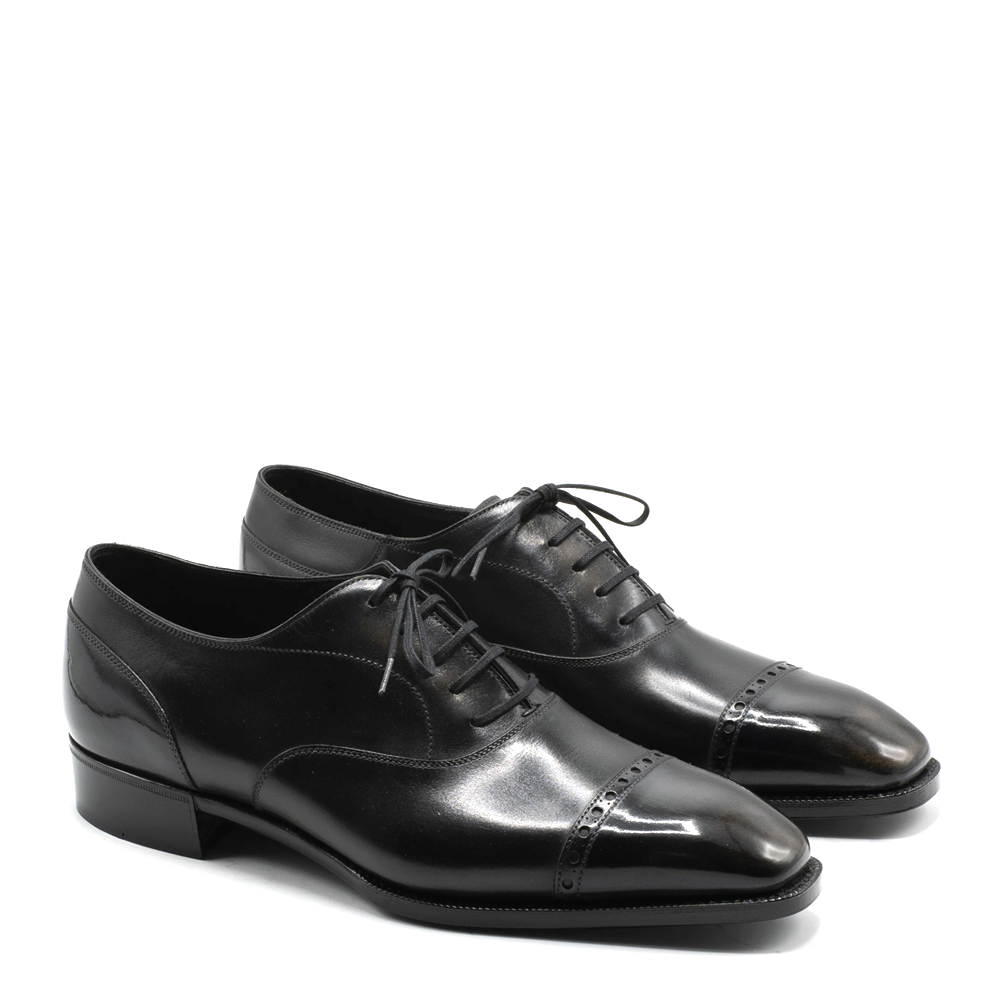 Maxwell Cap Toes Black Oxford Shoes