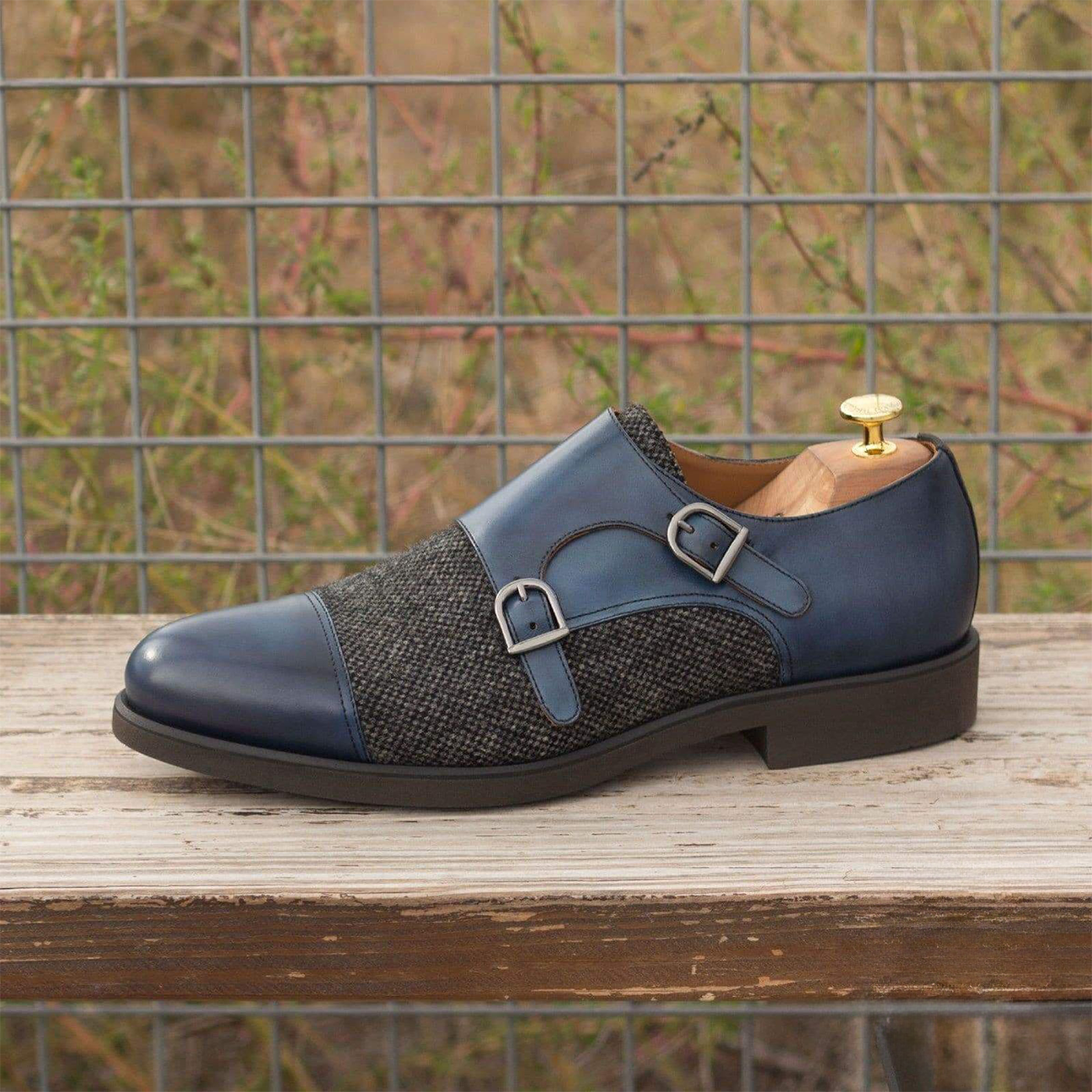 Urban Unison Double Monk Shoe Navy