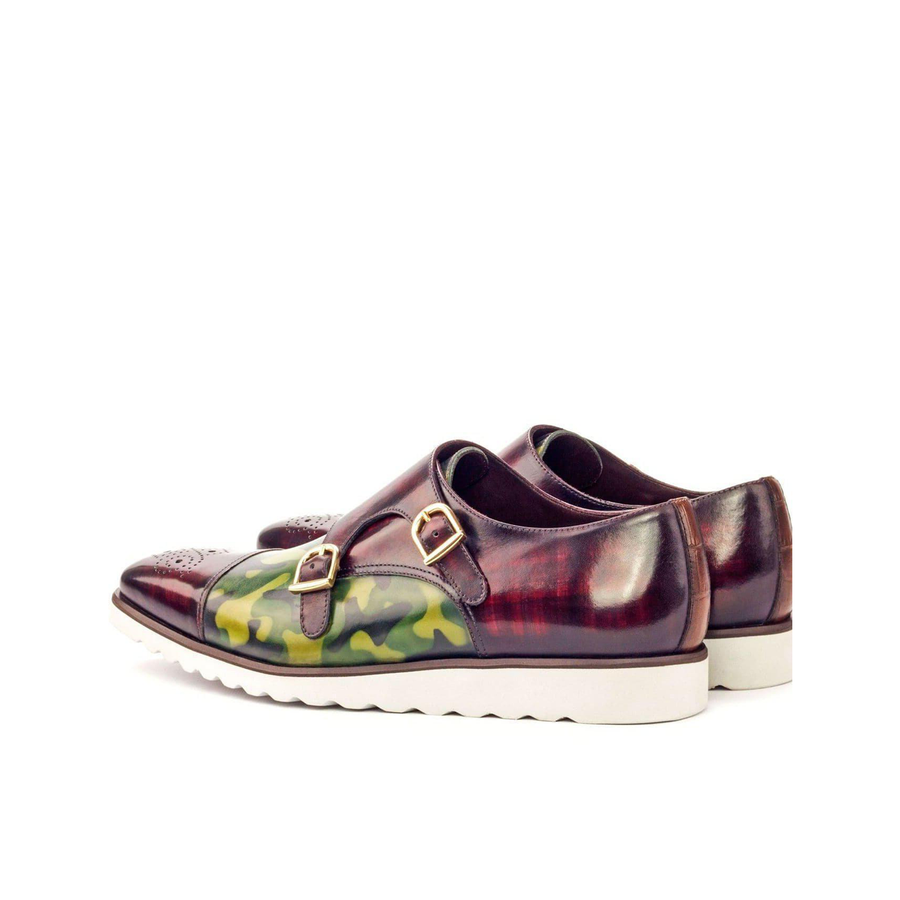 Velvet Venture Double Monk Shoe Burgundy