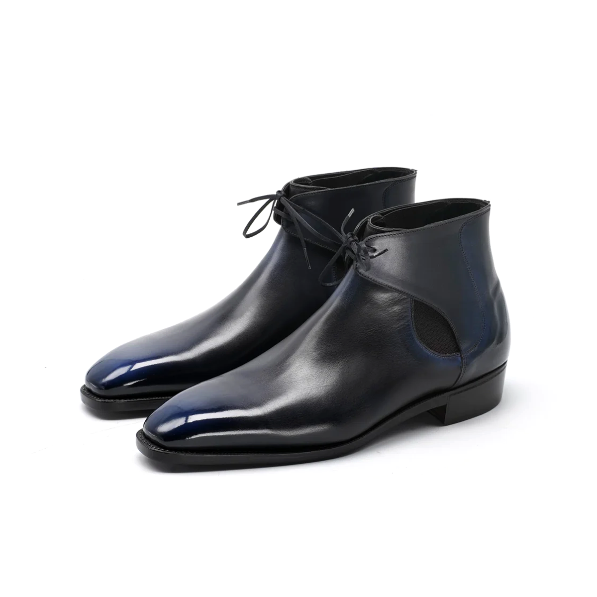 Black Leather Chelsea Boots For Men Handmade Mens Black Leather