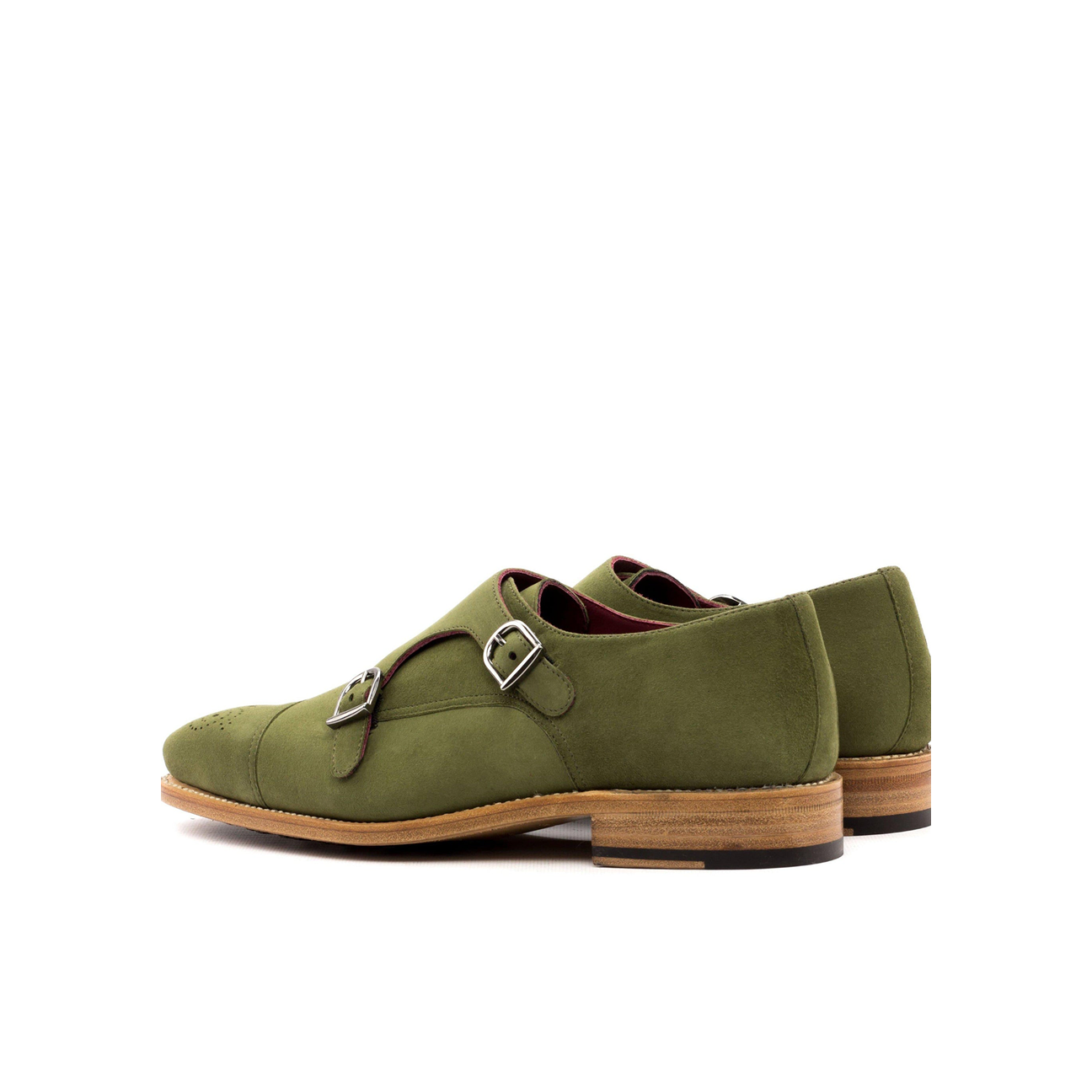 Svelte Sartorials Double Monk Shoe Green