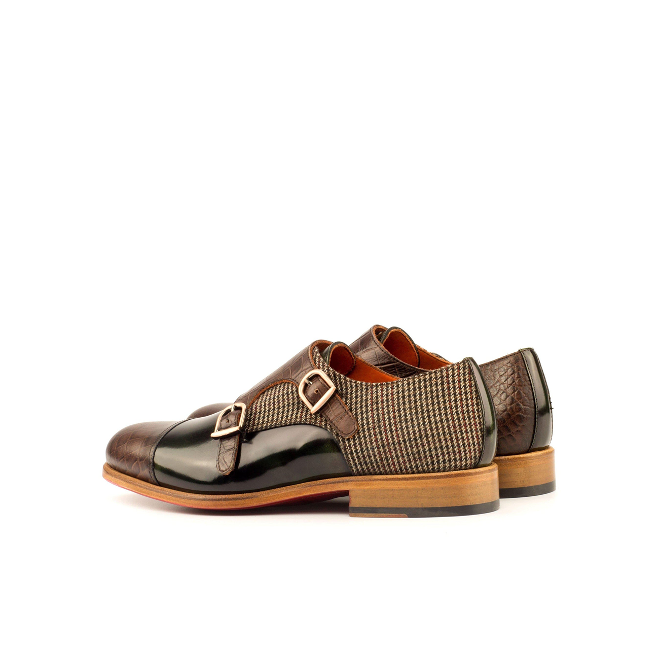 Renaissance Replicas Double Monk Shoe Dark Brown