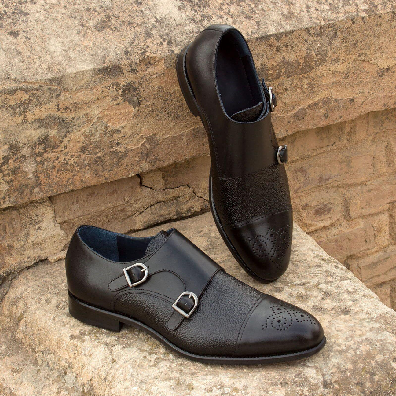 Buckle Bliss Double Monk Shoes