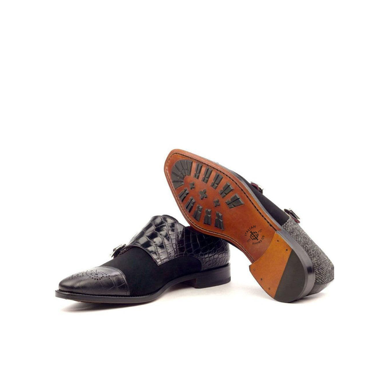 Nocturnal Nexus Double Monk Shoe Black