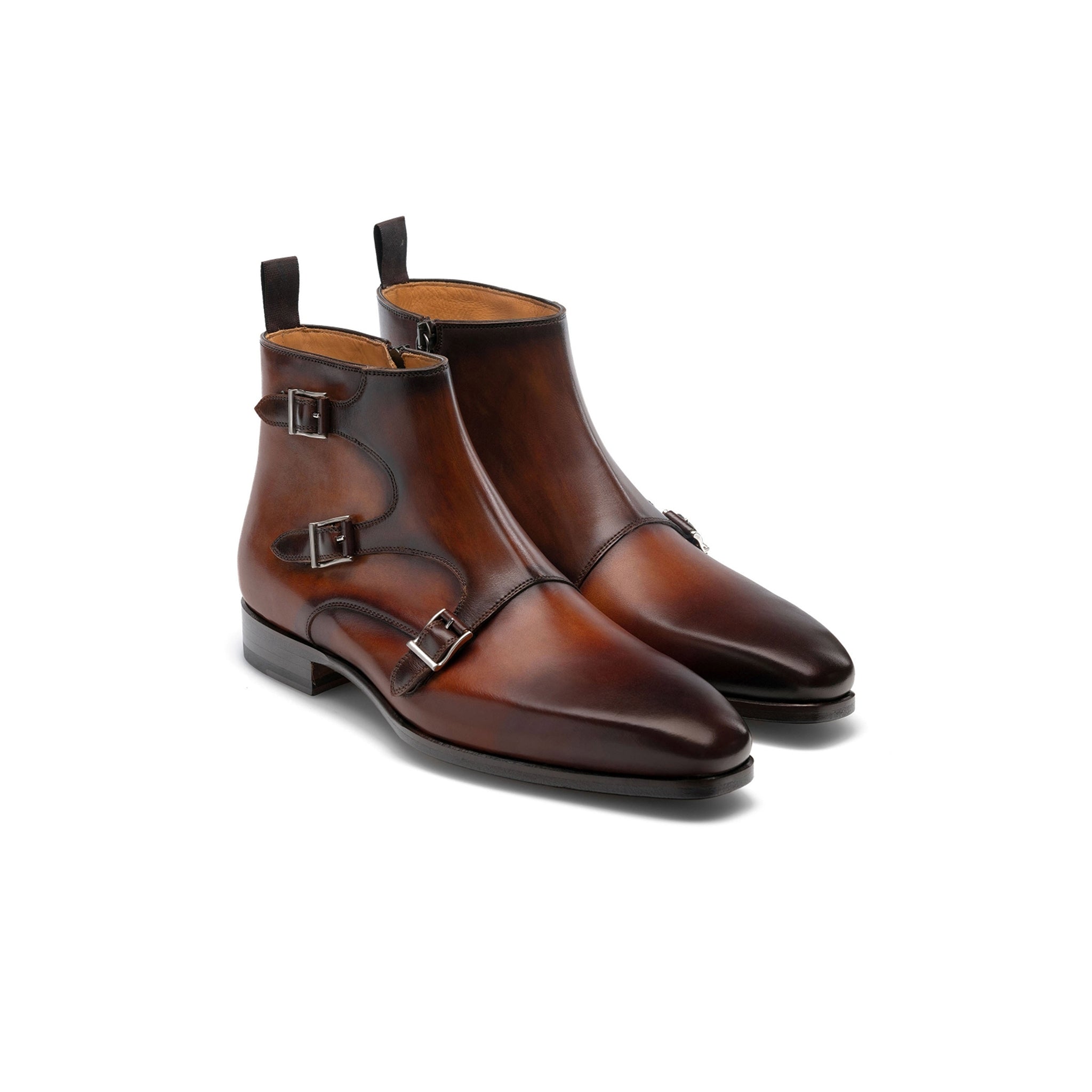 Jagger Triple Monkstrap Ankle Boots