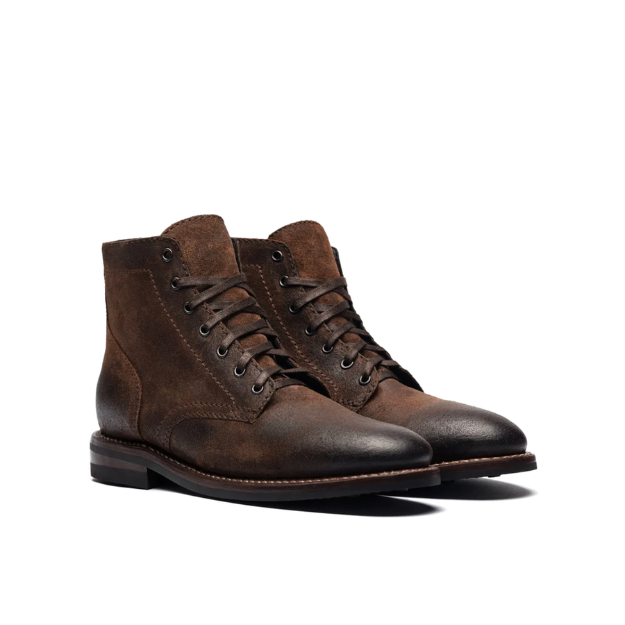 Men Suede Leather High Top Biker Ankle Boots