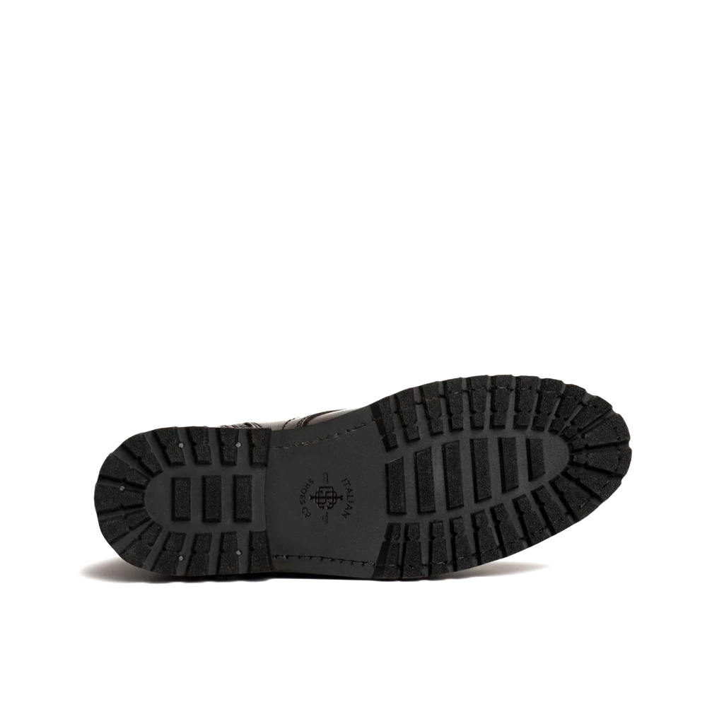 Polished Shiny Leather High Ankle Boots