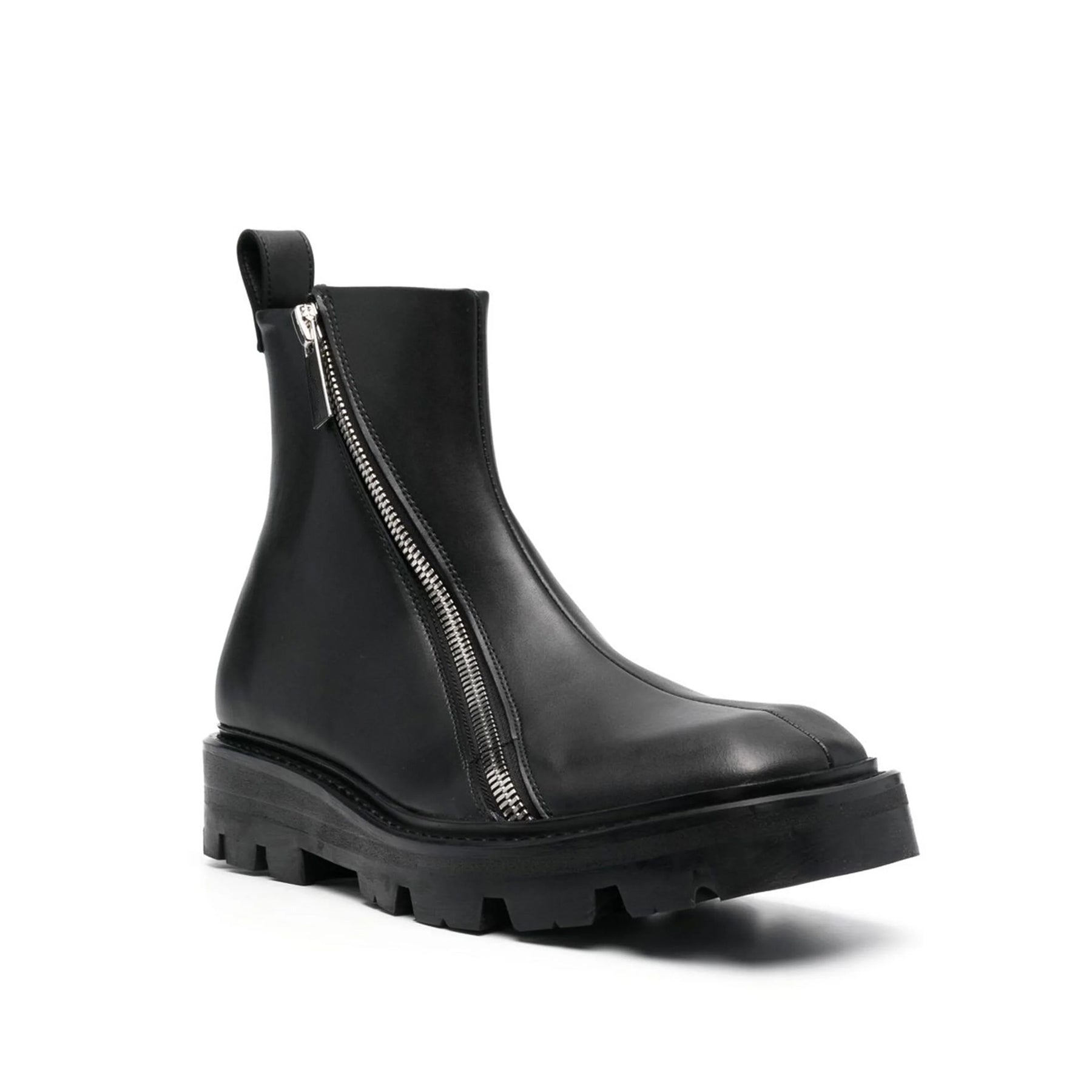 Double-Zip Ankle Boots