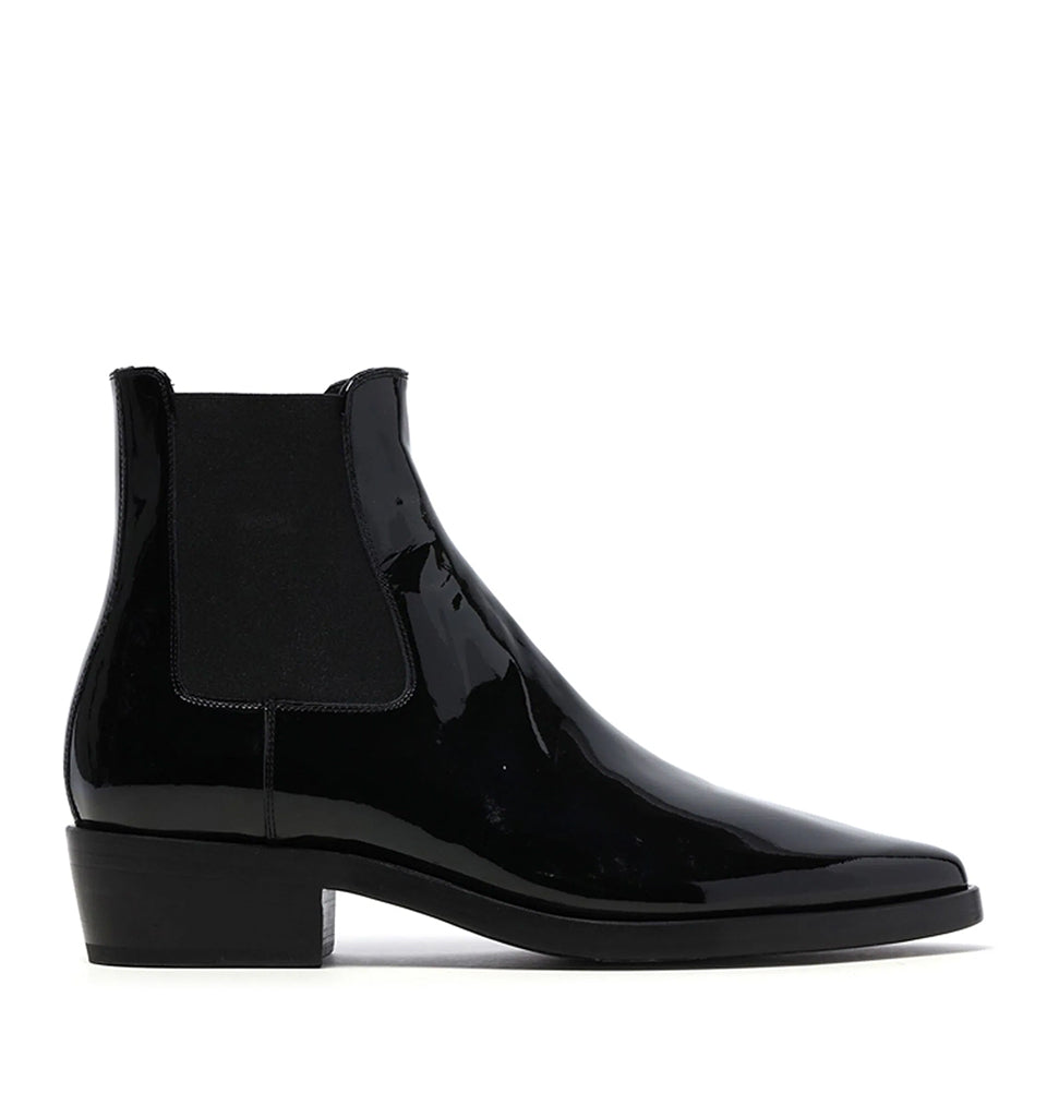 Patent-finish Leather Boots – Italian Shoes Company Patent-finish Leather Boots – Italian Shoes Company