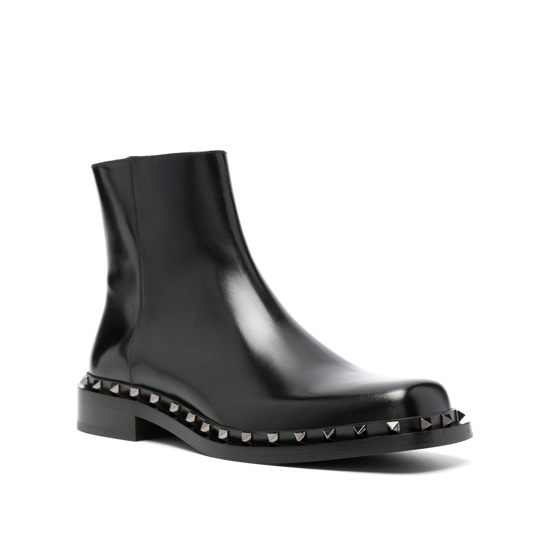 Rockstud Leather Boots