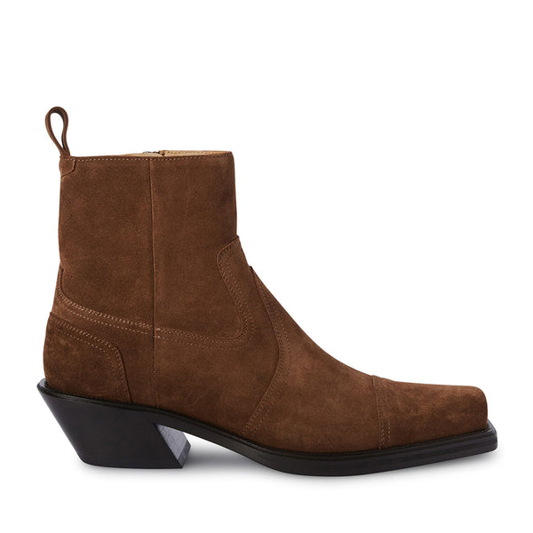 Cowboy Suede Ankle Boots