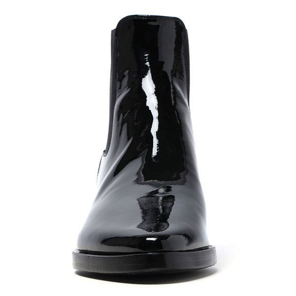 Patent finish Leather Boots