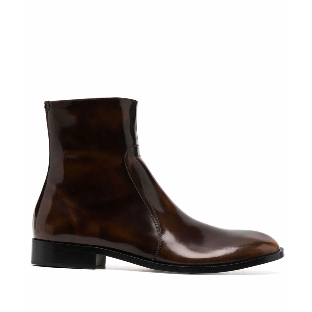 Waxed Leather Boots