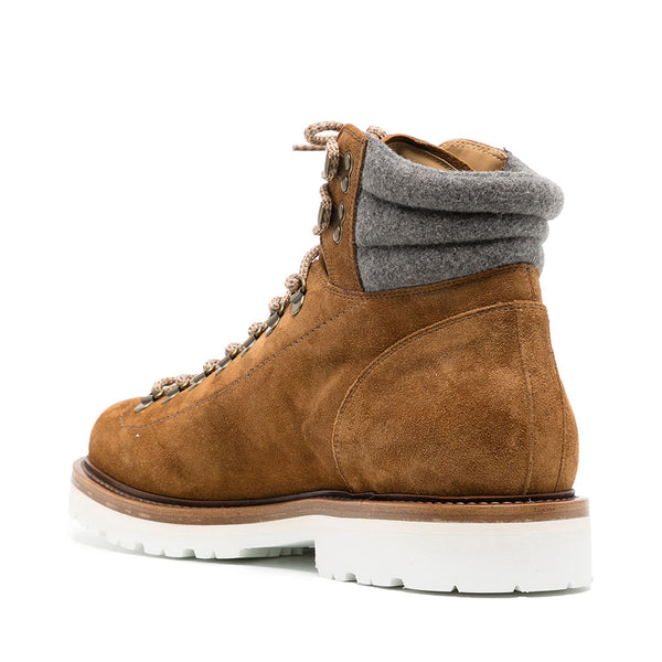 Lace up suede Ankle Boots