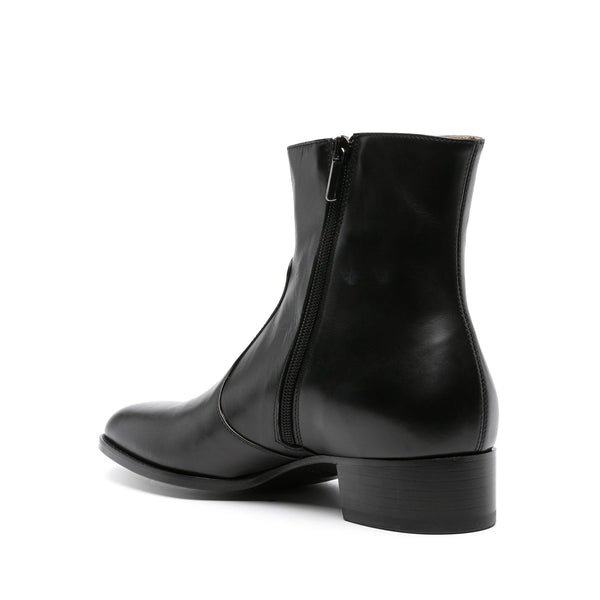 Baker Leather Cuban Boots