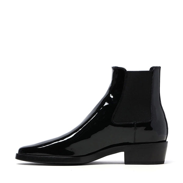 Patent finish Leather Boots