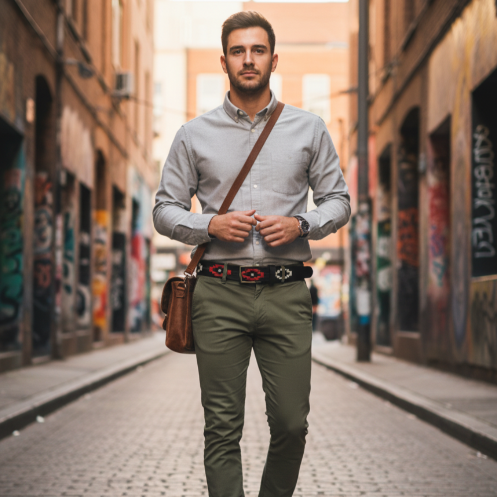 Crimson Thread Legacy Grain Leather Belt