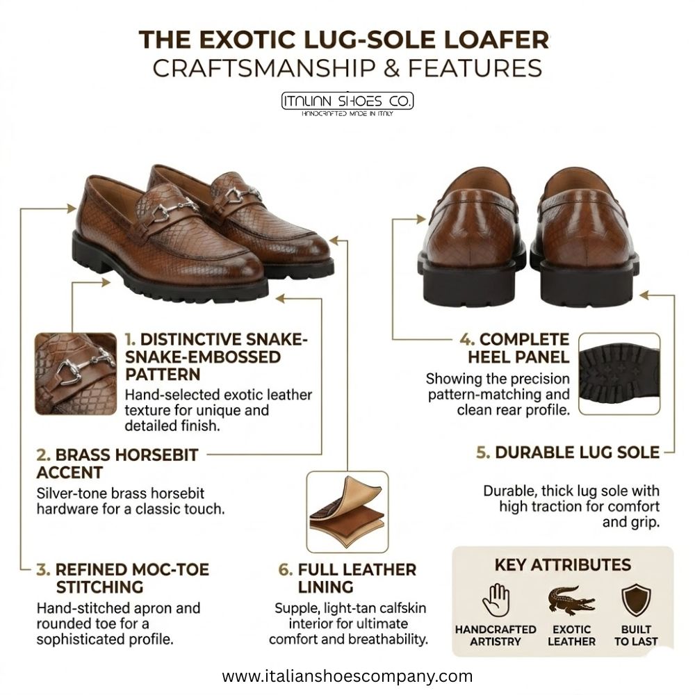 Serpent Crest Classic Loafers