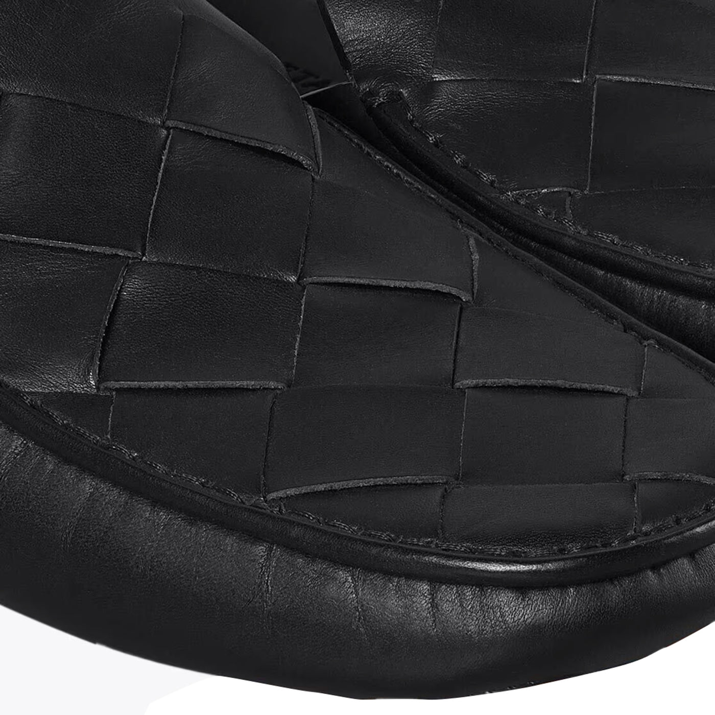 Woven Leather Loafers For Men