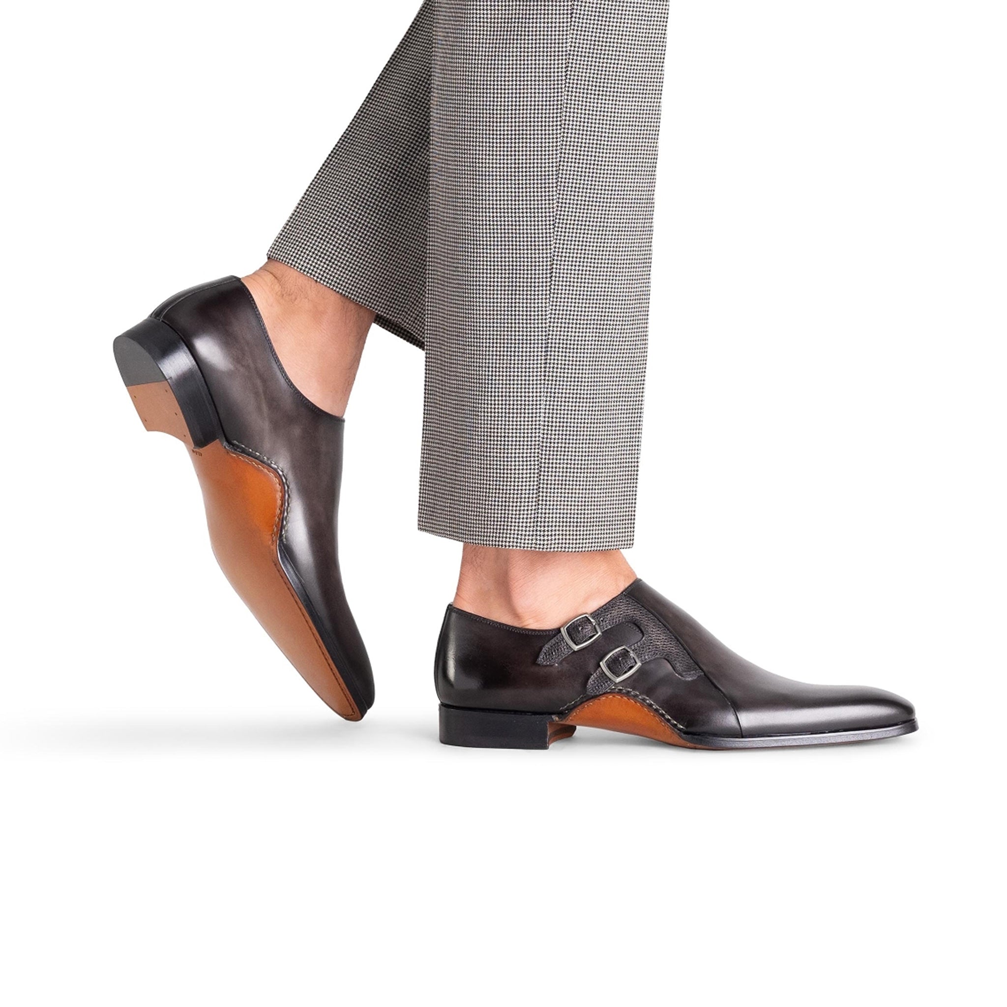 Javier Double Buckle Monkstrap Shoes