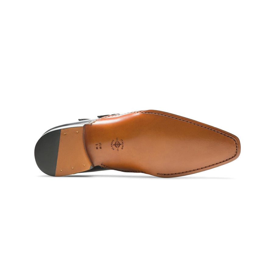 Javier Double Buckle Monkstrap Shoes