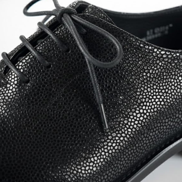 Italian Textured Luxe Lace Up Oxford Shoes