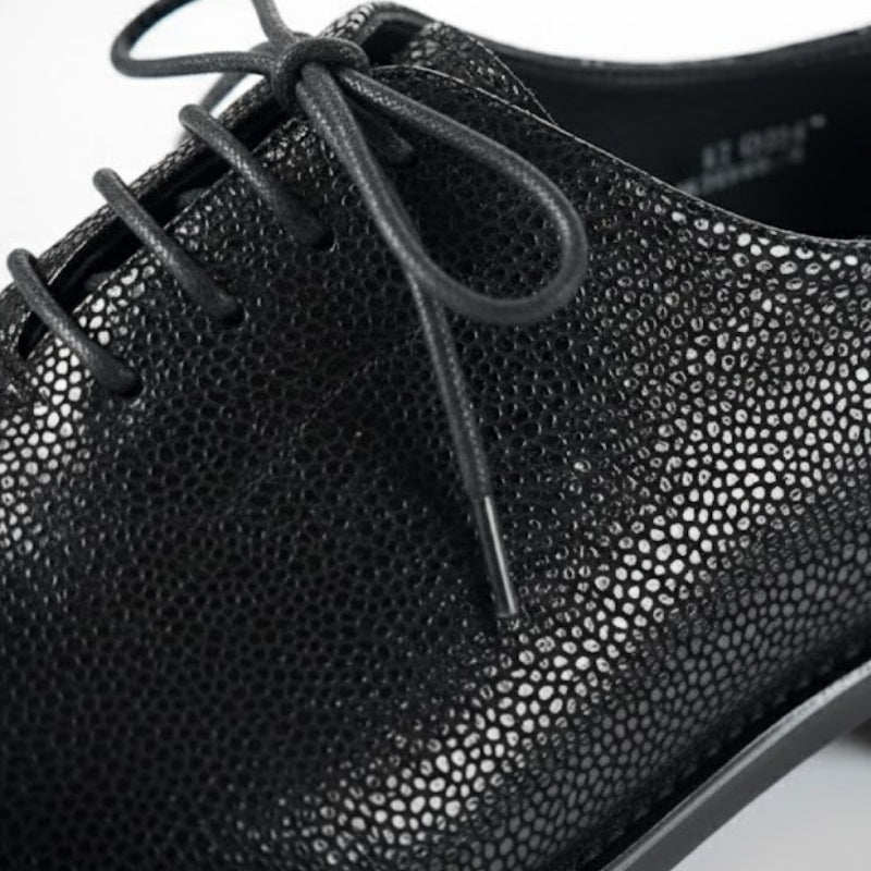 Italian Textured Luxe Lace-Up Oxford Shoes