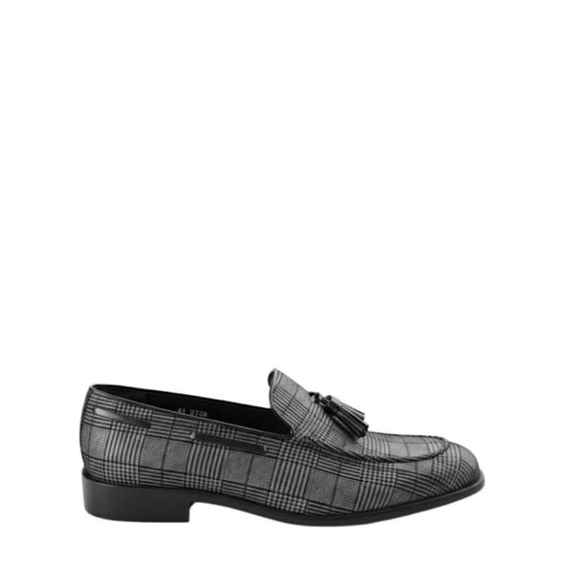 Glen Classic Check Tassel Loafers