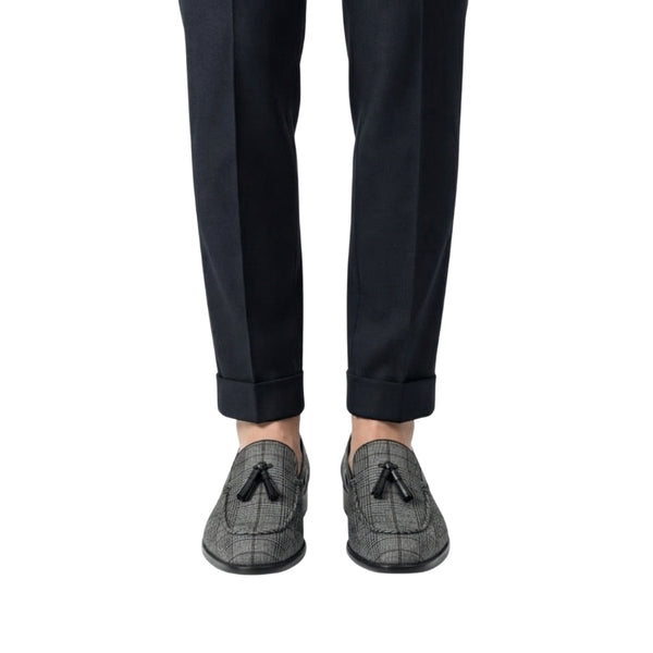 Glen Classic Check Tassel Loafers
