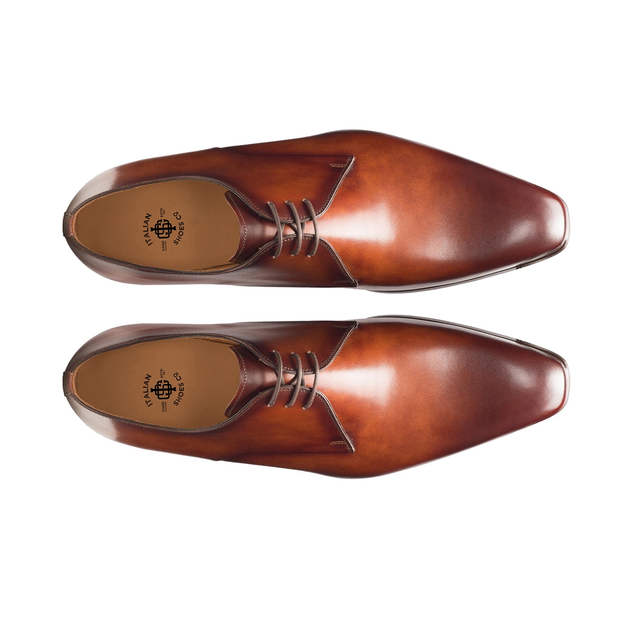 Jacoby Brown Plain Toe Derby Shoes