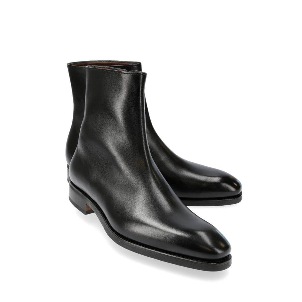 Captoe Leather High Ankle Boots