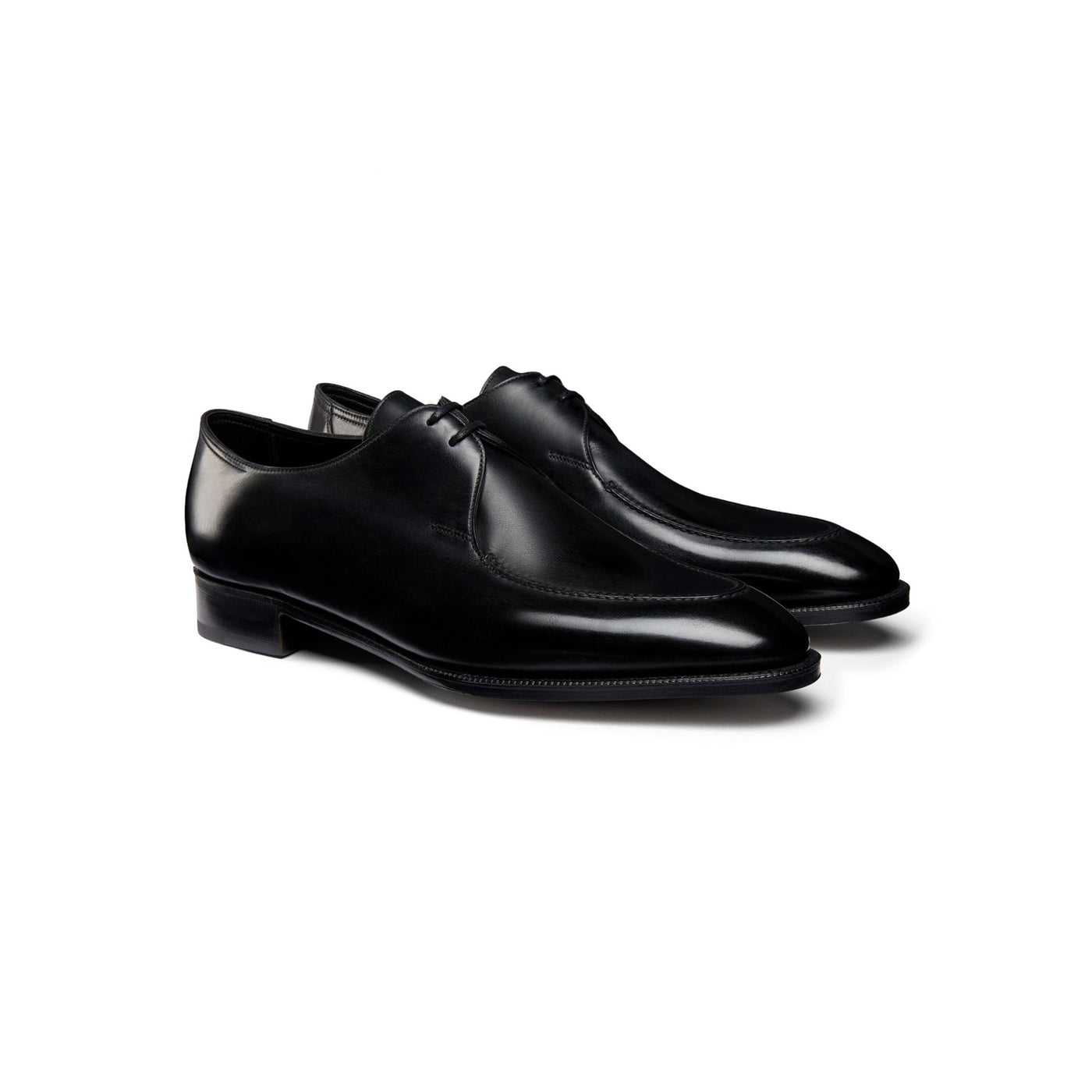 Classic Black Derby Shoes for Men s