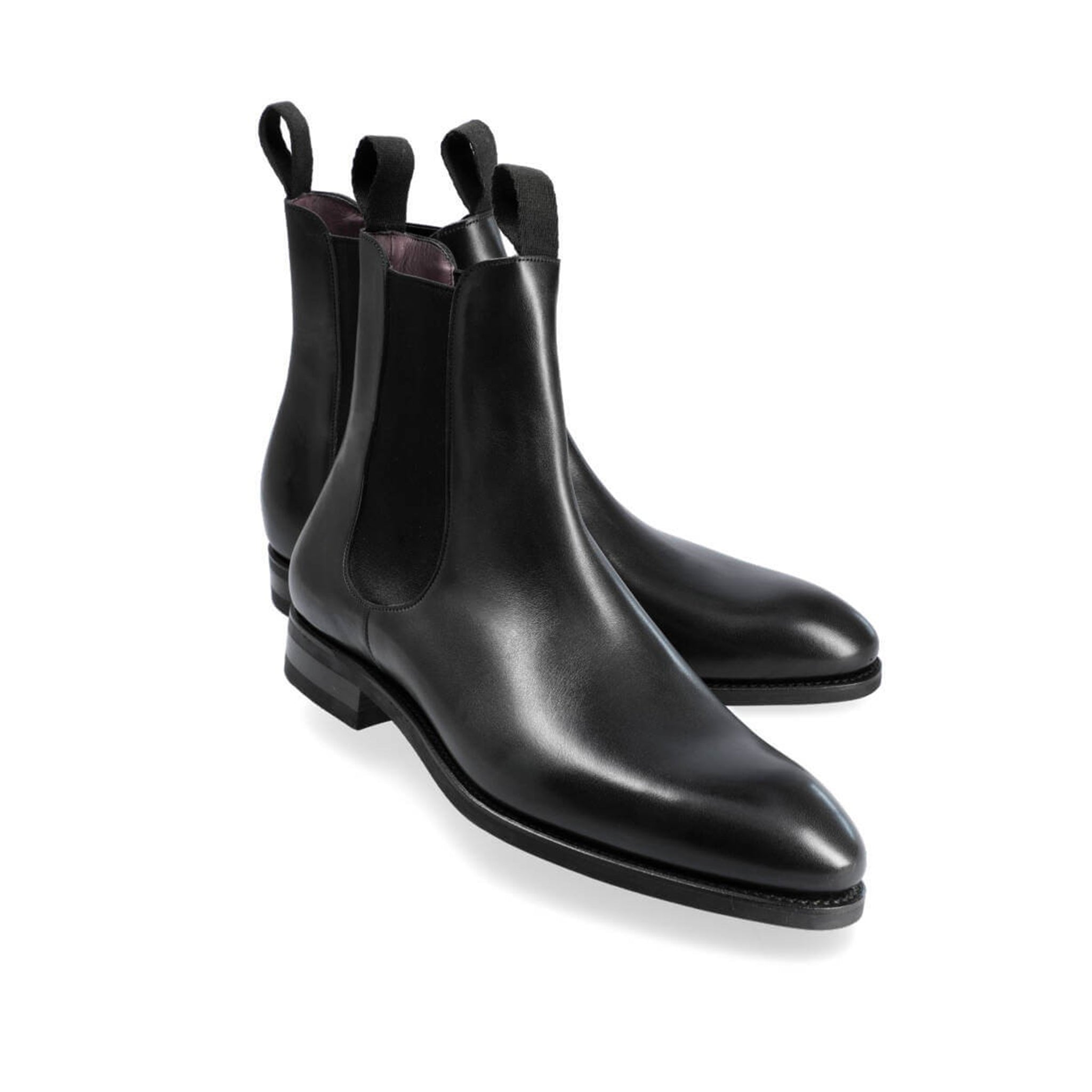 Classic Chelsea Black Leather Boots