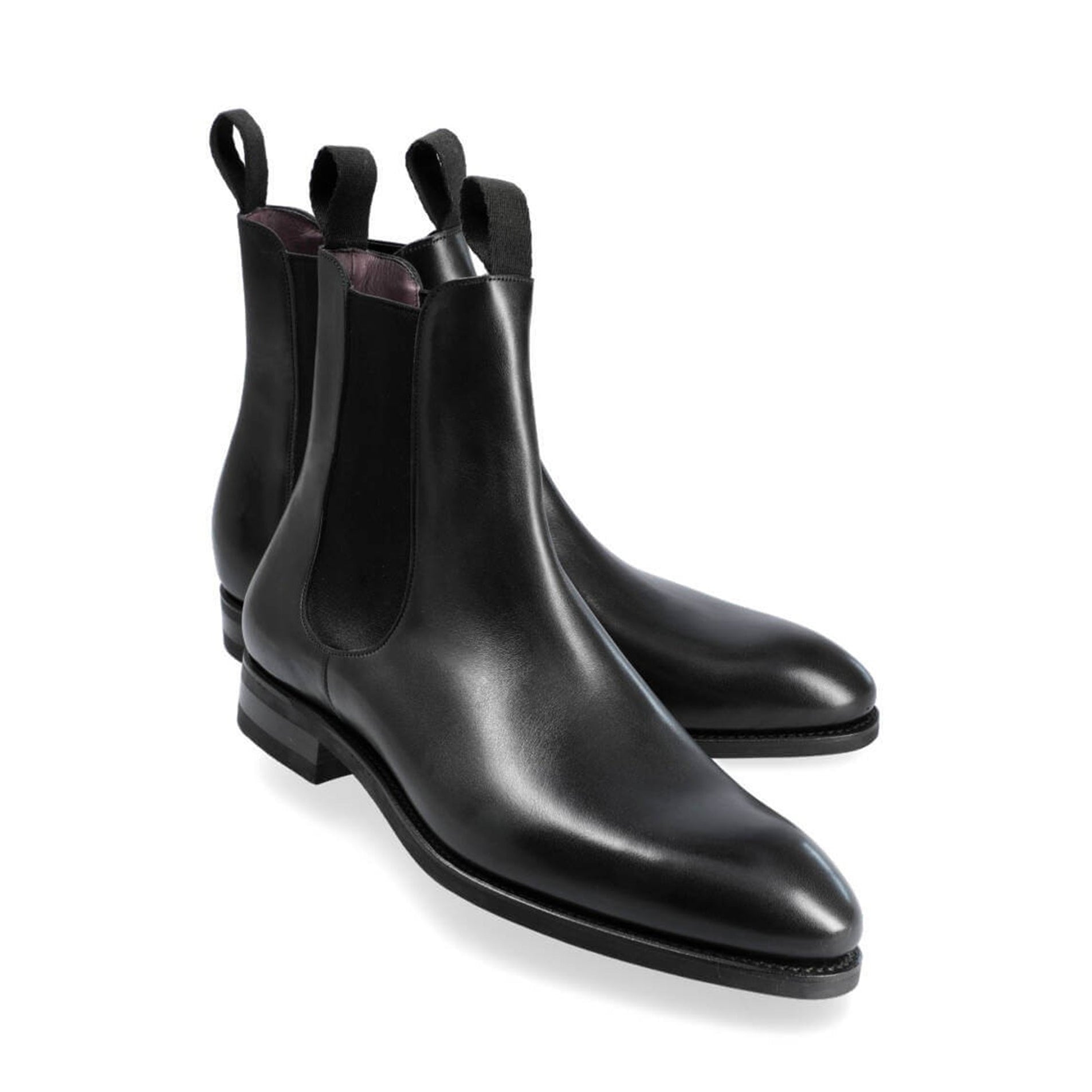 Chelsea Black Leather Boots - Italian Shoes Company