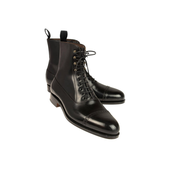 Midnight Lace up High Ankle Boots