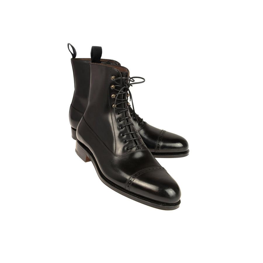 Midnight Lace up High Ankle Boots