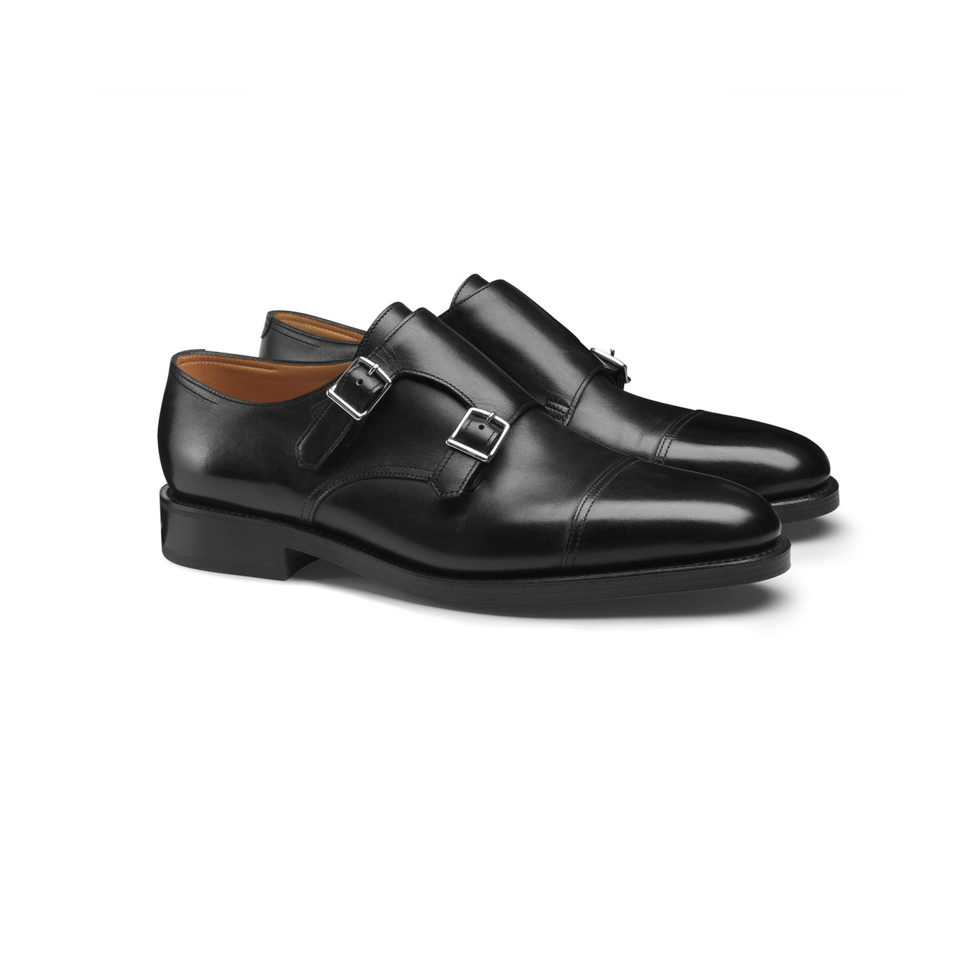 Suede Double Monk Strap Shoes