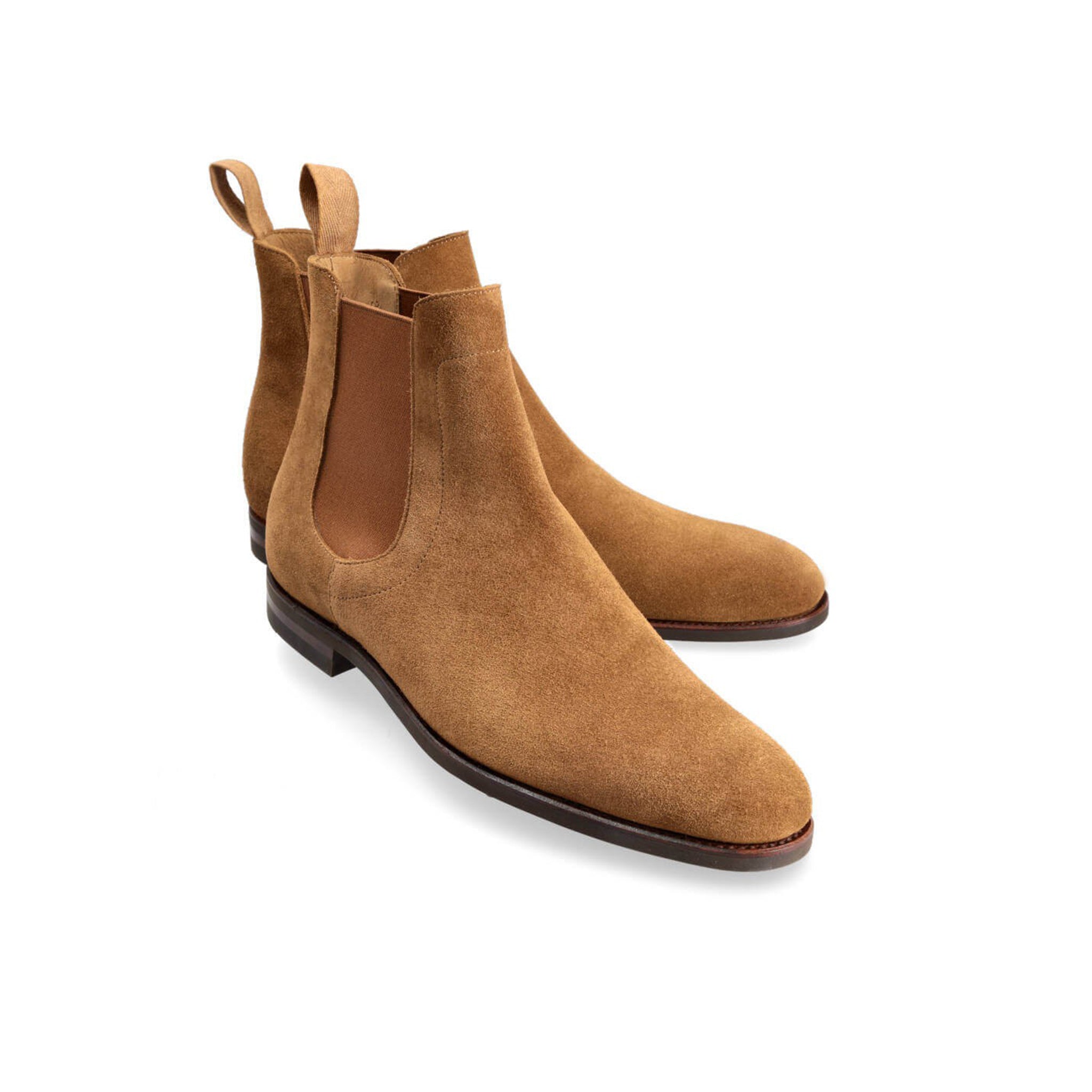 Tan Brown Patina Chelsea Boots