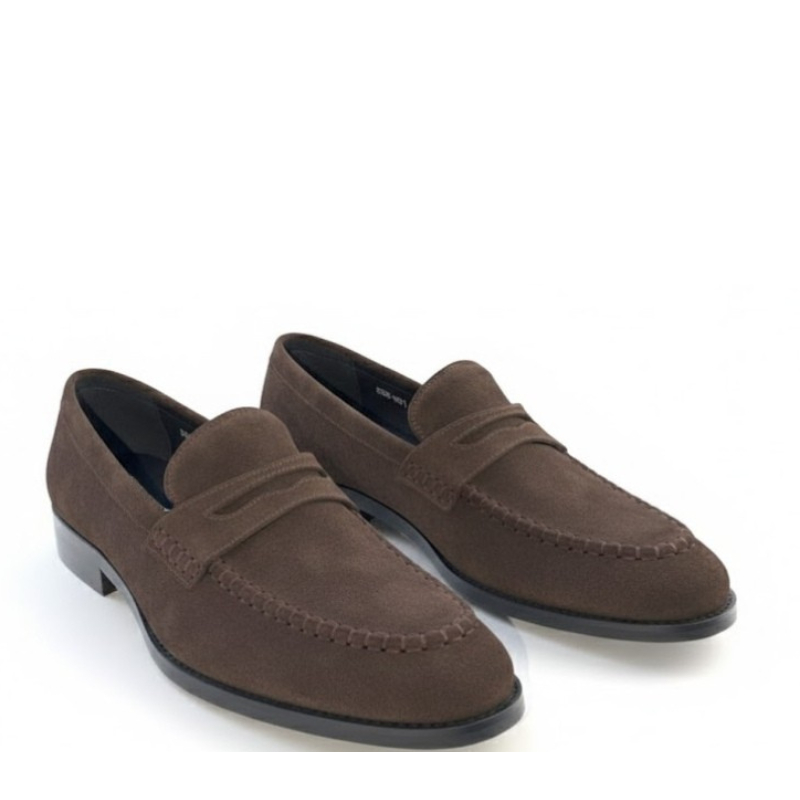 Timeless Gentleman Suede Penny Loafers