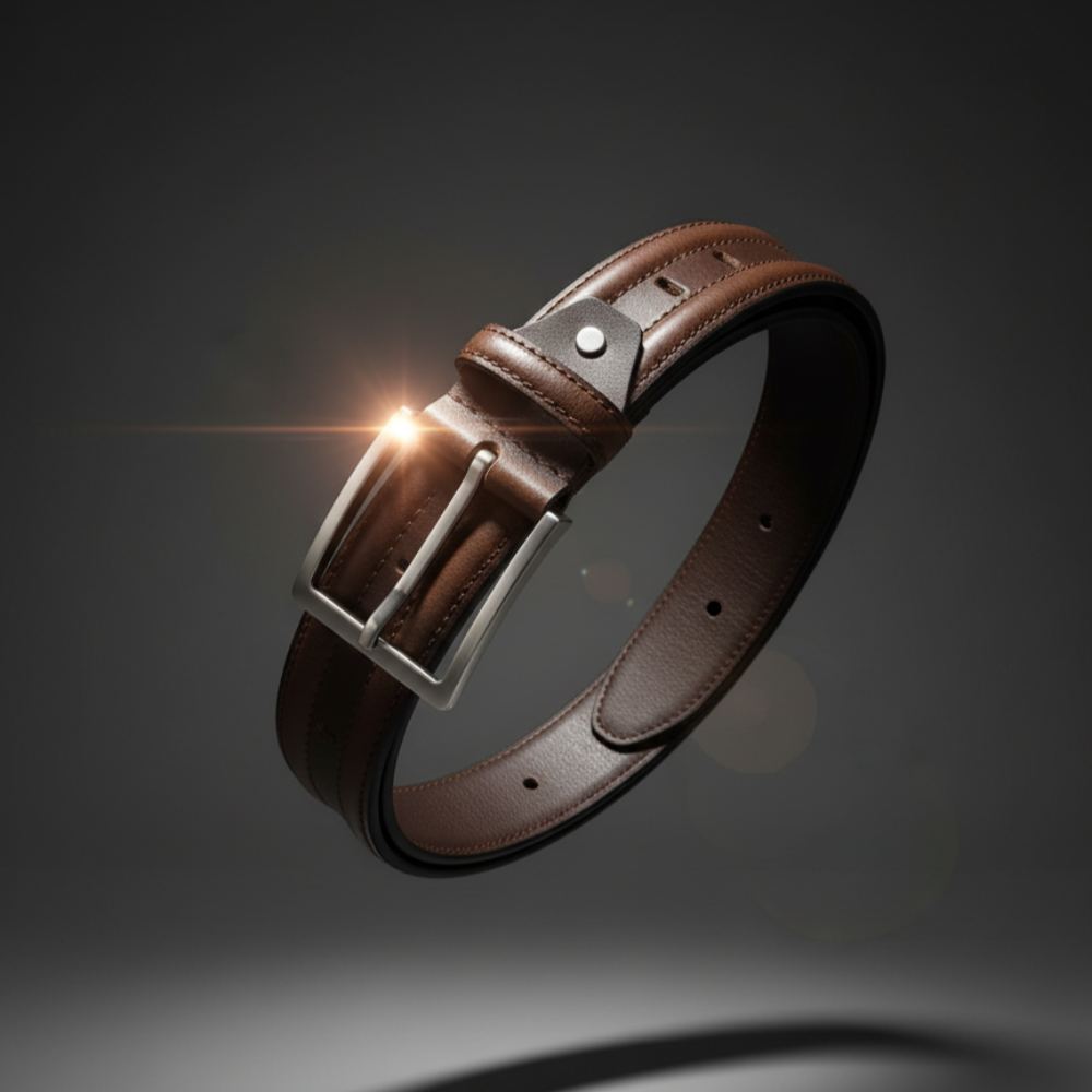 Classic Rivet Lineage Grain Leather Belt