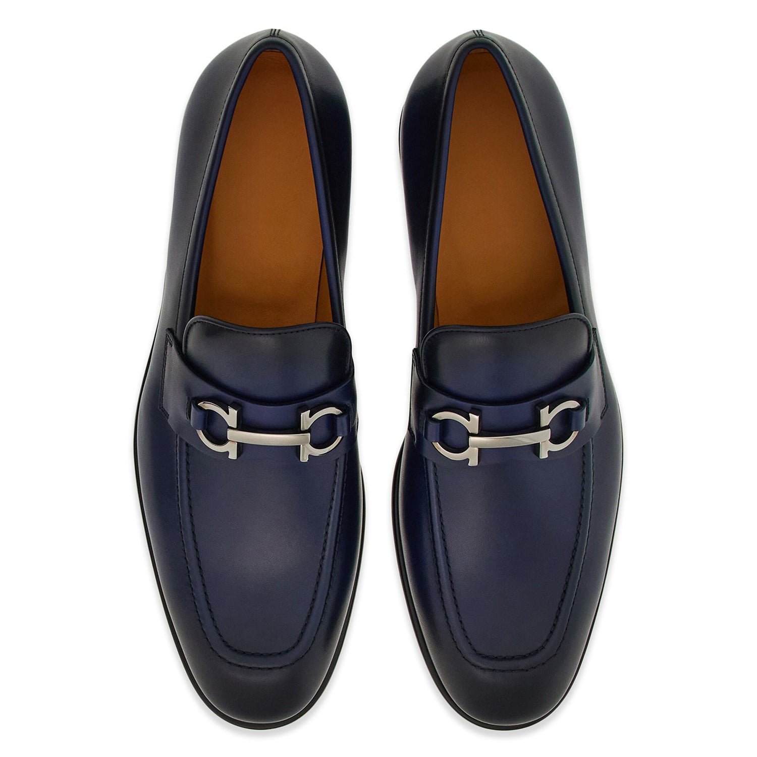 Penny Plaque Leather Loafers