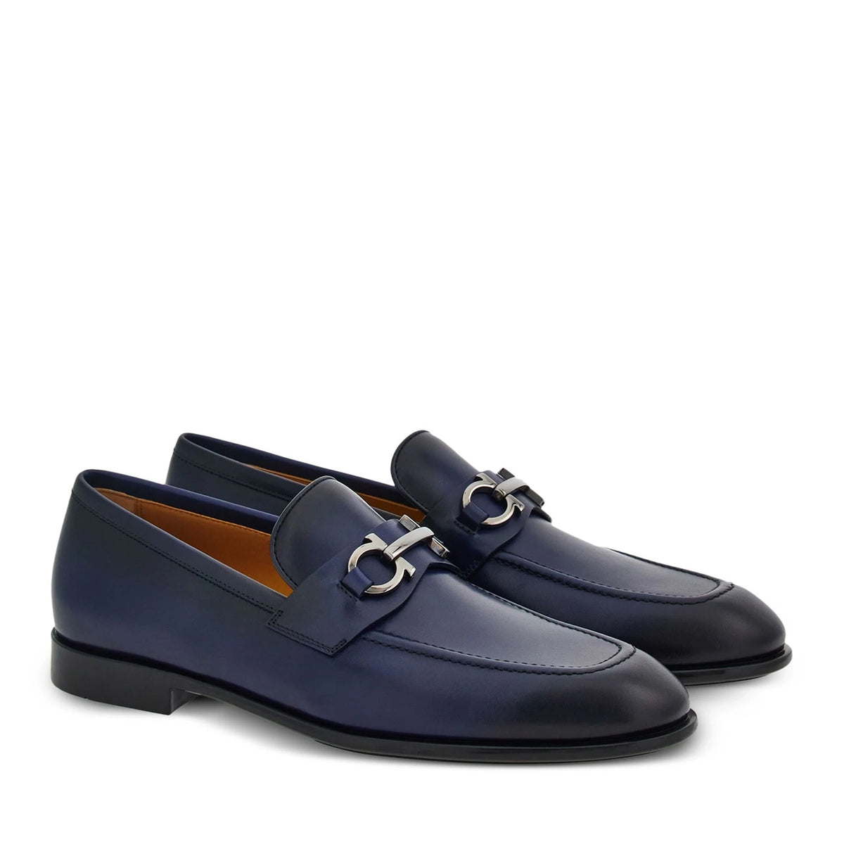 Buy Blue Penny Plaque Loafers Online for Men | Italian Shoes Co display picture 3