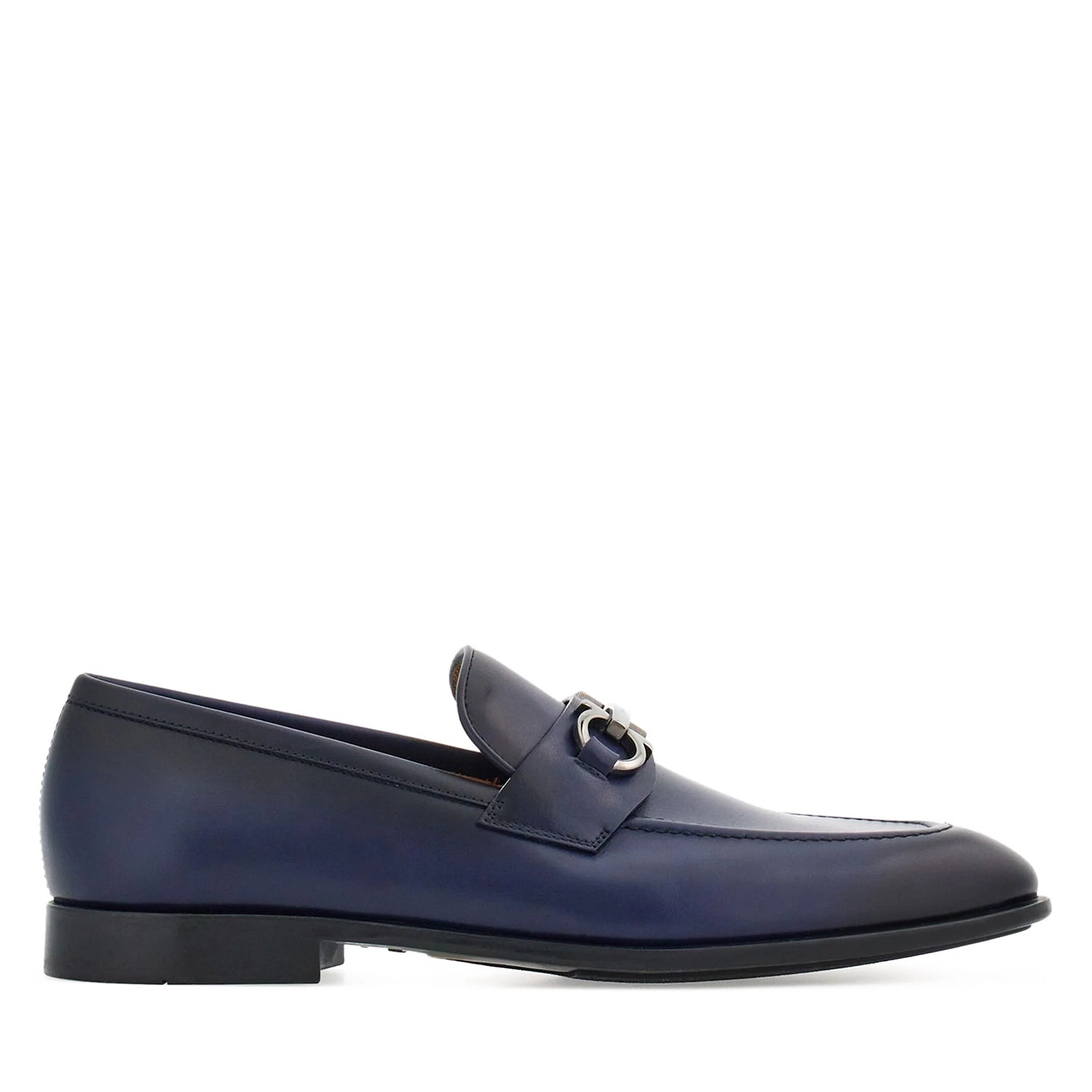 Penny Plaque Leather Loafers